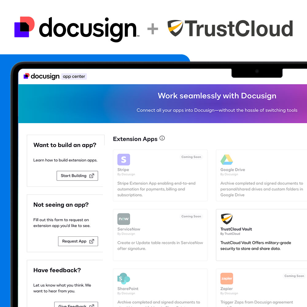 TrustCloud | TrustCloud Vault en la App Center de Docusign